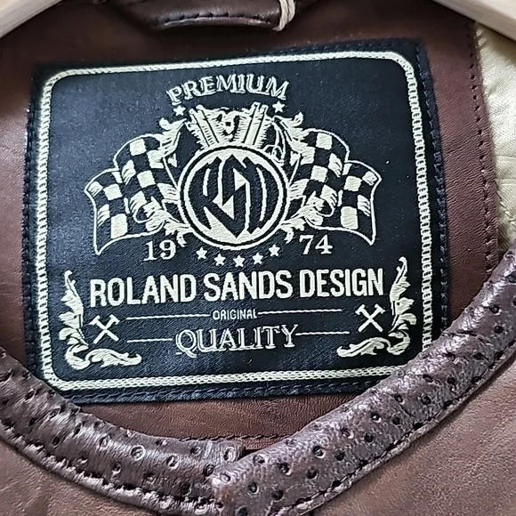 Roland Sands Barfly in Tobacco sz M mens
